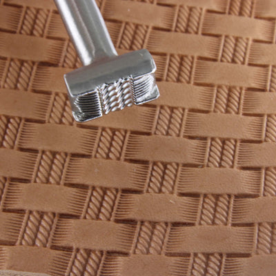 Double Rope Basket Weave Stainless Steel Stamp - Pro Leather Carvers