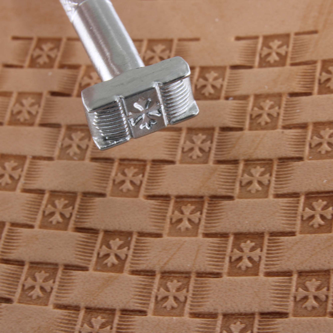 Cross Basket Weave Stainless Steel Stamp - Pro Leather Carvers