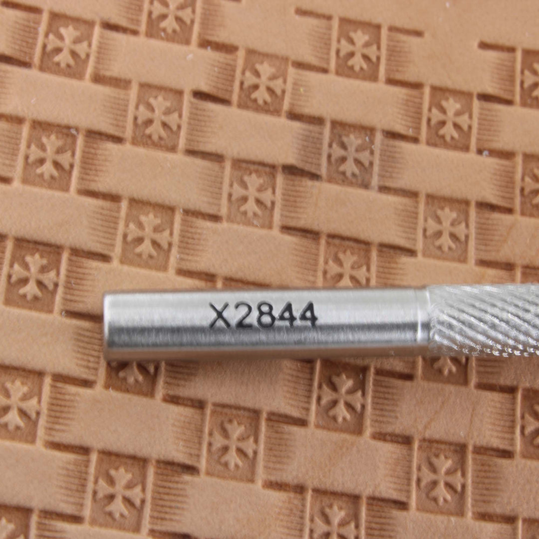 Cross Basket Weave Stainless Steel Stamp - Pro Leather Carvers