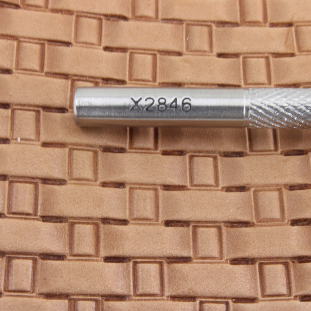 Plain Hollow Basket Weave Stainless Steel Stamp - Pro Leather Carvers
