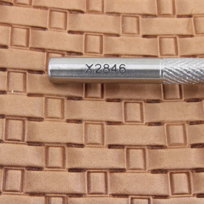 Plain Hollow Basket Weave Stainless Steel Stamp - Pro Leather Carvers