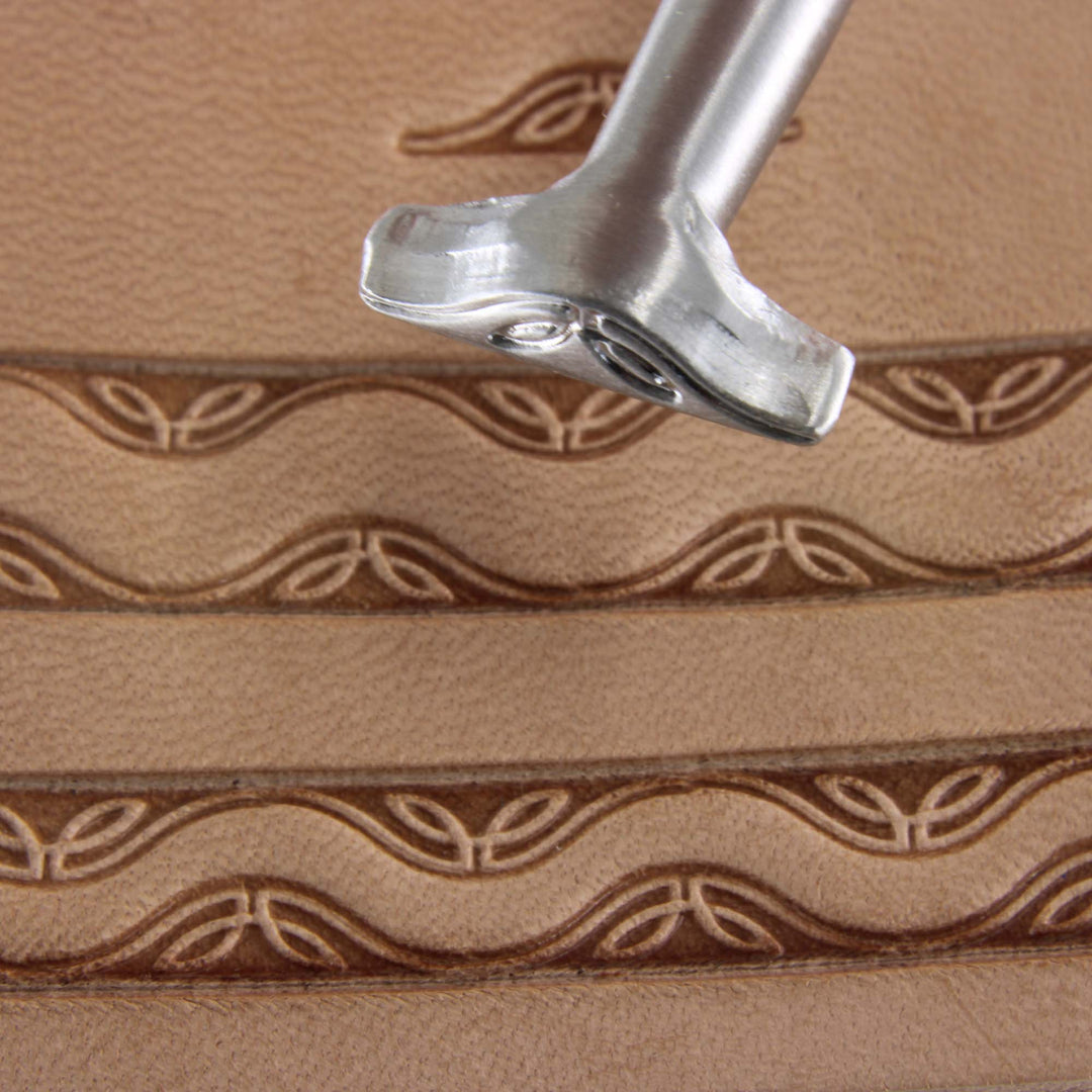 Floral Serpentine Border Stainless Steel Stamp - Pro Leather Carvers
