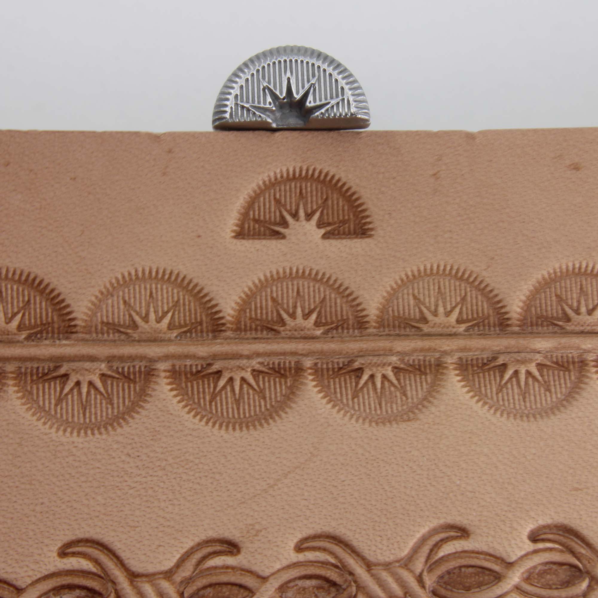Lined Sunrise Border Stainless Steel Stamp - Pro Leather Carvers