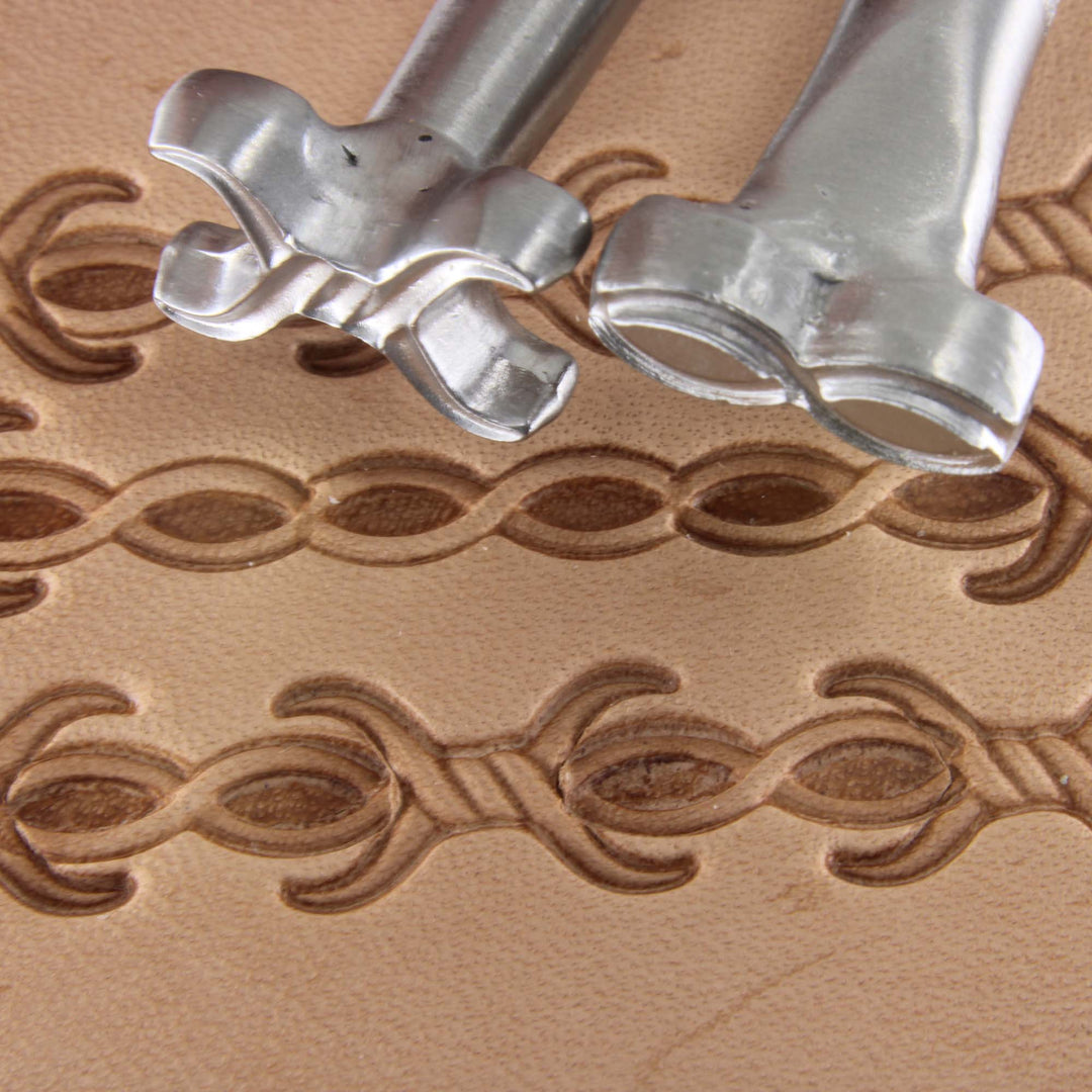 Tandy Leather Craftool Barbed Wire Stamp Set 4pc 69005-00 - Ship for sale  online