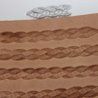 Small Triple Textured Braid Border Leather Stamp - Pro Leather Carvers
