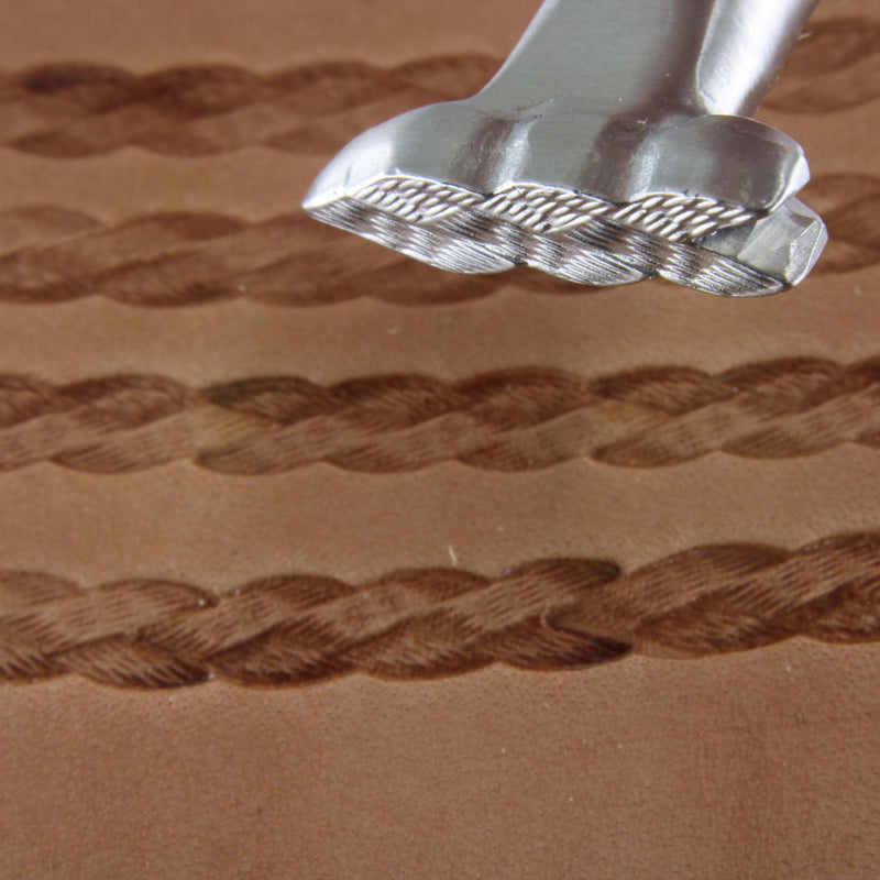Small Triple Textured Braid Border Leather Stamp - Pro Leather Carvers