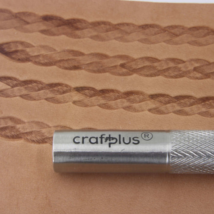 Small Triple Textured Braid Border Leather Stamp - Pro Leather Carvers