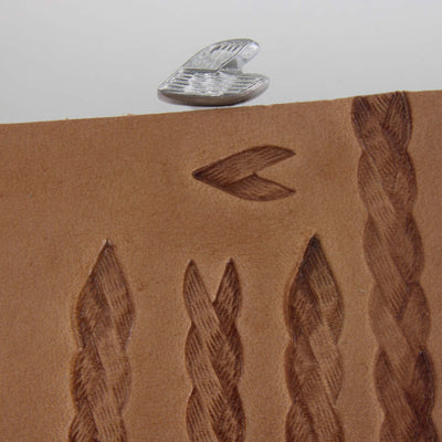 Small Textured Braid Border Leather Stamp - Pro Leather Carvers