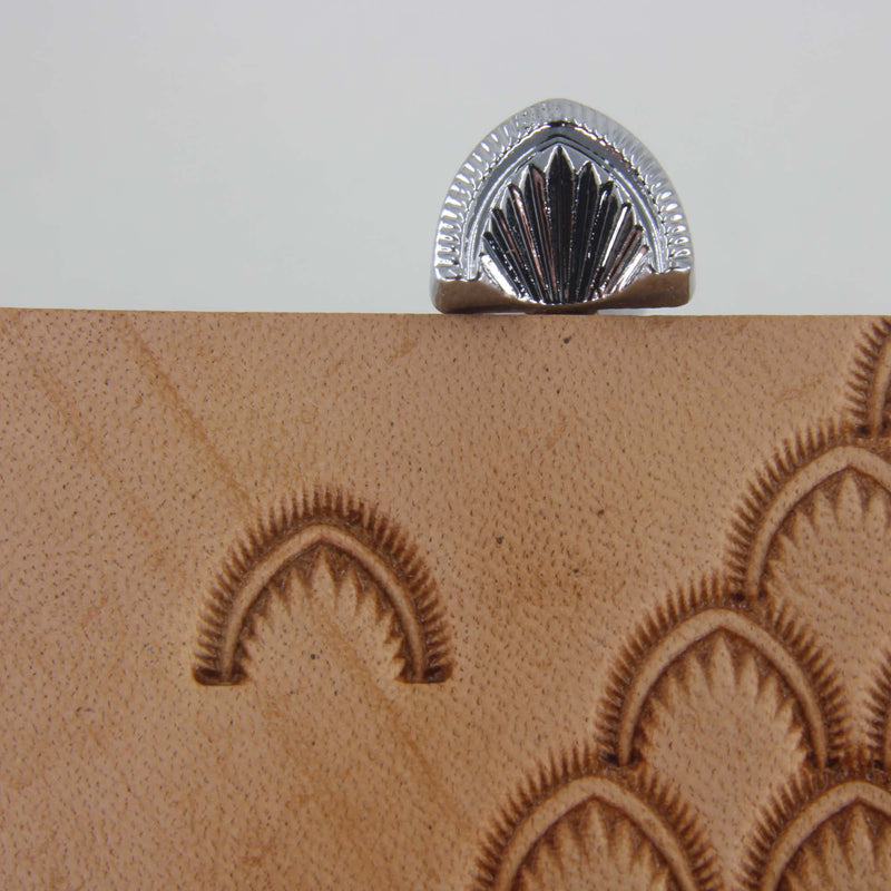 Crescent Shell Geometric Leather Stamping Tool - Pro Leather Carvers