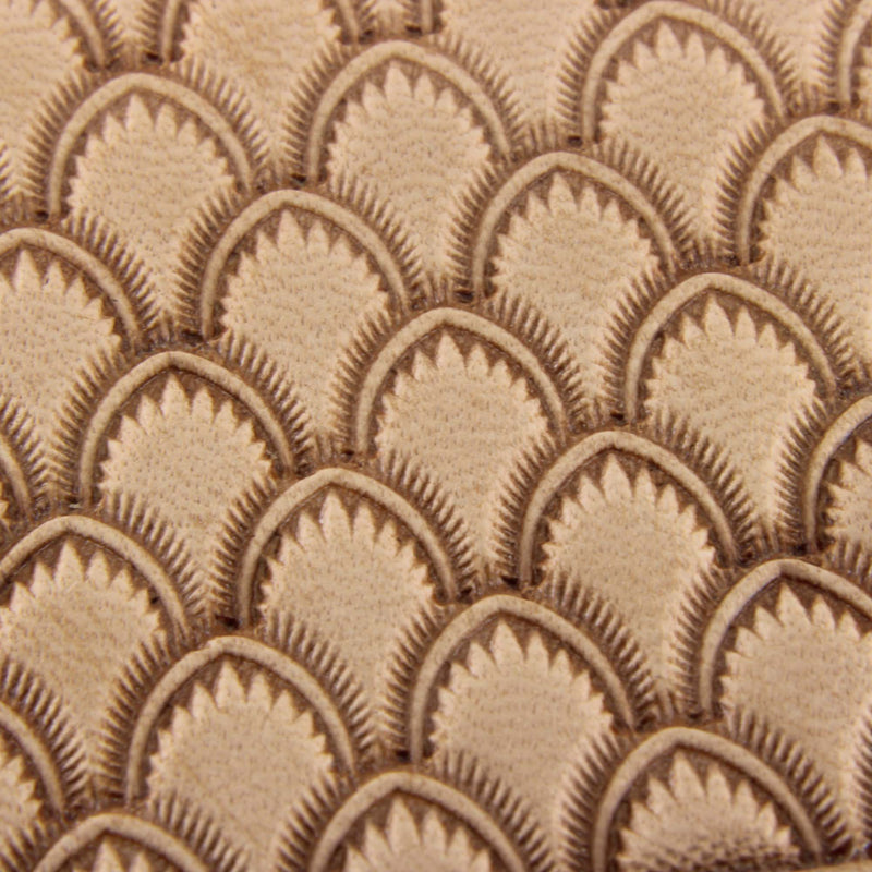 Crescent Shell Geometric Leather Stamping Tool - Pro Leather Carvers