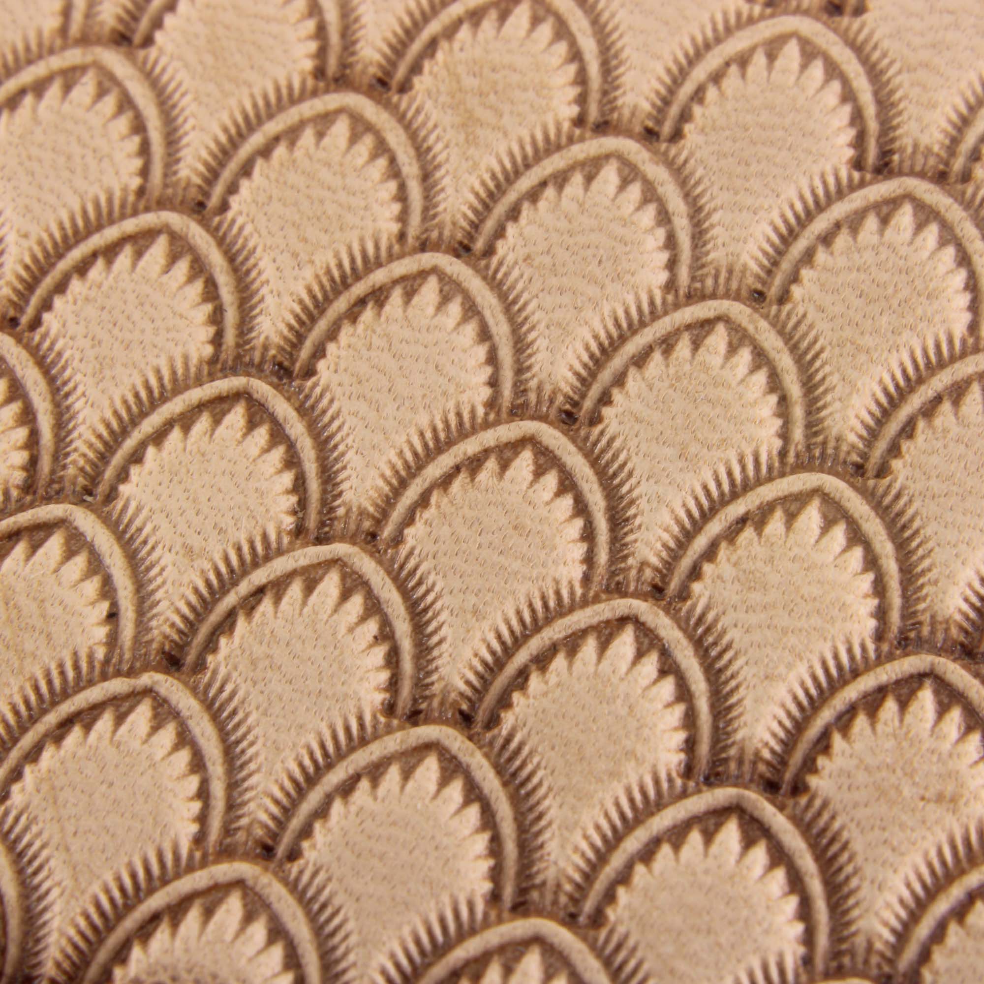 Dragon Scale Geometric Stamp - Stainless Steel | Pro Leather