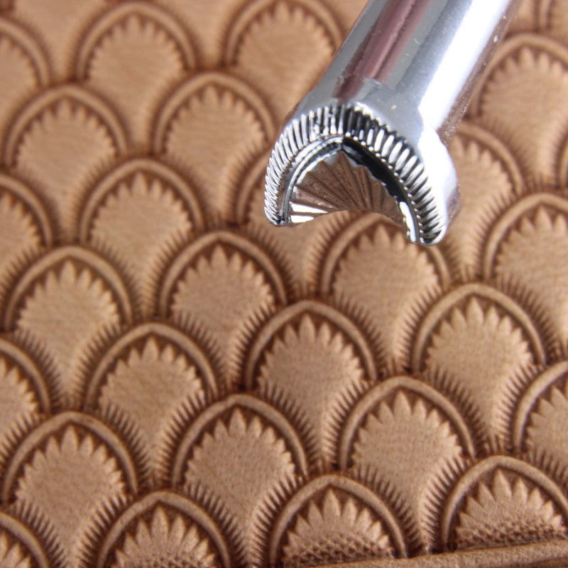 Crescent Shell Geometric Leather Stamping Tool - Pro Leather Carvers