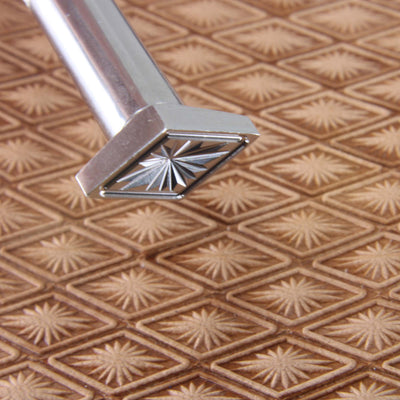 Lined Diamond Geometric Stamp - Stainless Steel | Pro Leather Carvers