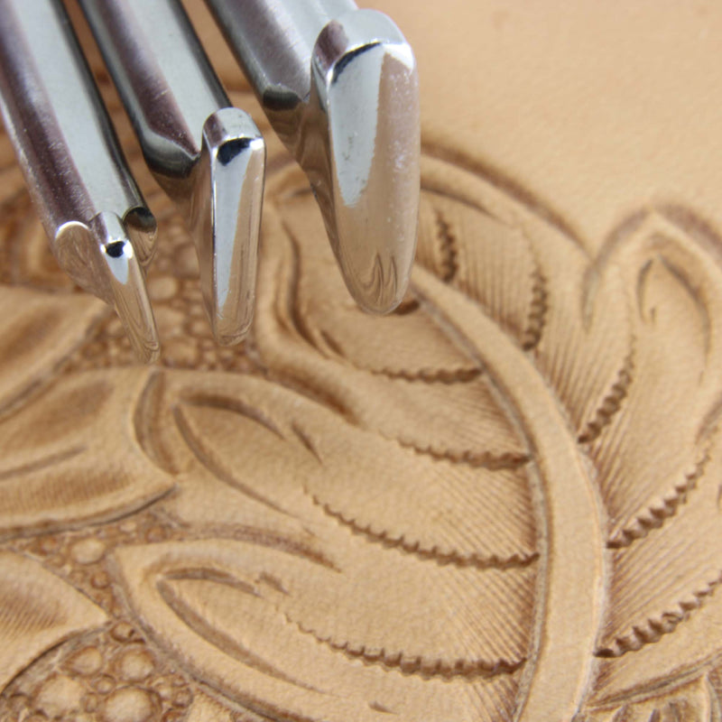 Set of 3 Smooth Thumb Prints - Stainless Steel | Pro Leather Carvers