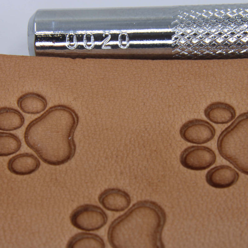O020 Hollow Paw Print Leather Stamping Tool | Pro Leather Carvers