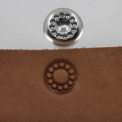Large 12-Seed Flower Center Stainless Steel Stamp - Pro Leather Carvers