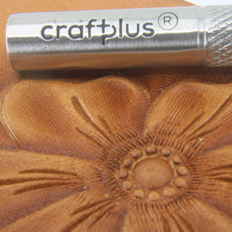 Large 12-Seed Flower Center Stainless Steel Stamp - Pro Leather Carvers