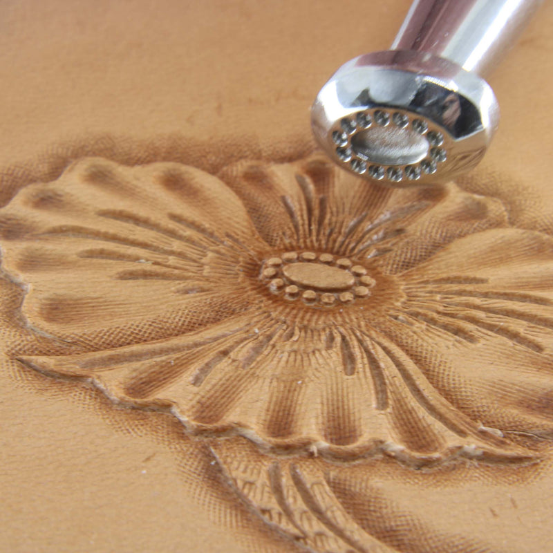 Oval Flower Center Stamp - Stainless Steel | Pro Leather Carvers