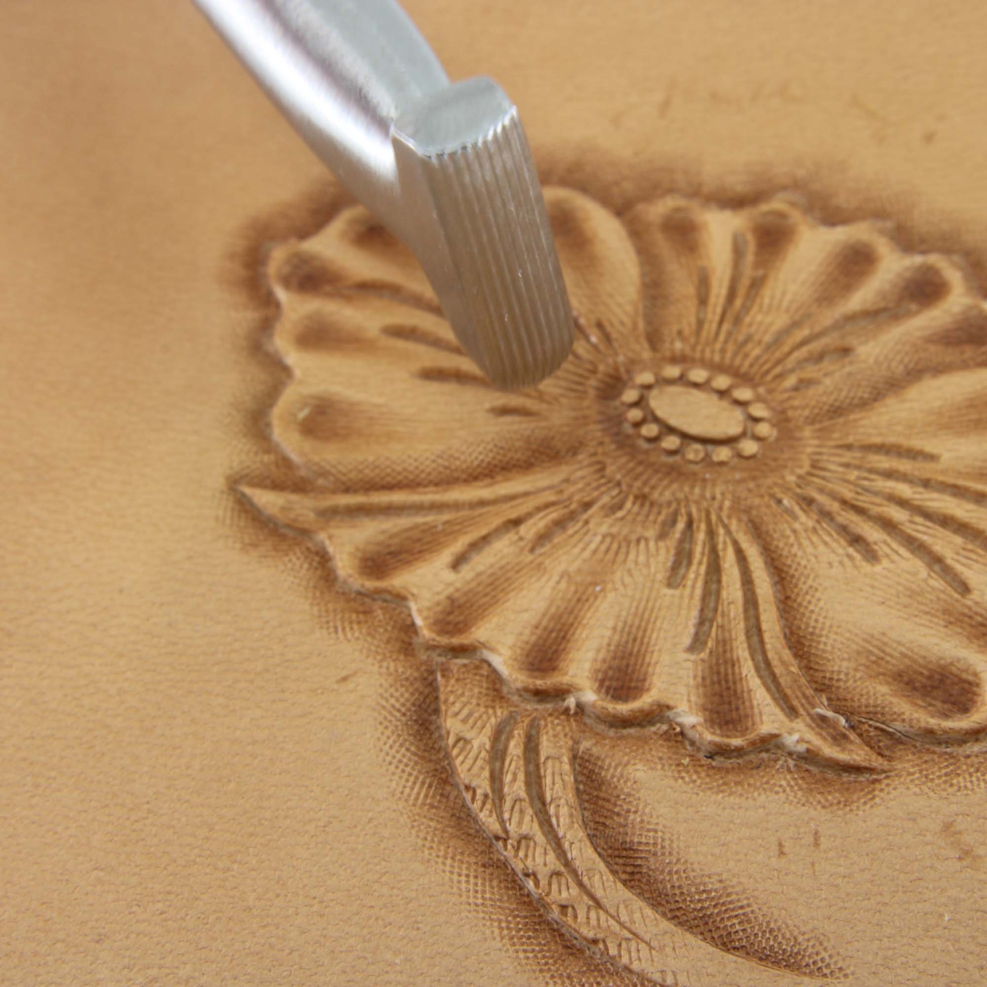 トップス KANELL BESPOKE MINERVE Large Center Shader Stainless Steel Stamp - Pro Leather Carvers