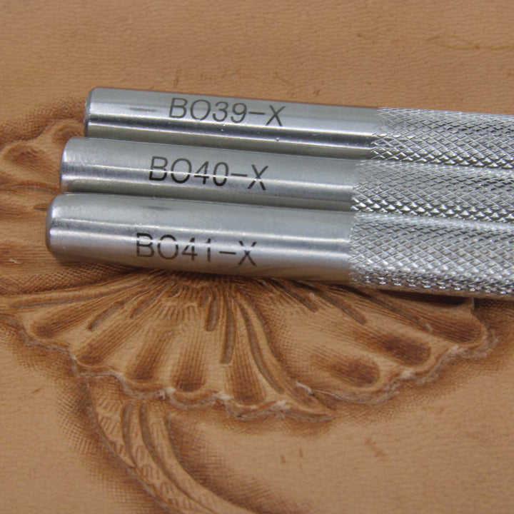 Set of 3 Checkered Bevelers - Stainless Steel | Pro Leather Carvers