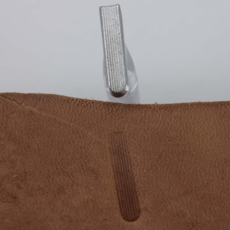 Thin Center Shader Stainless Steel Stamp - Pro Leather Carvers