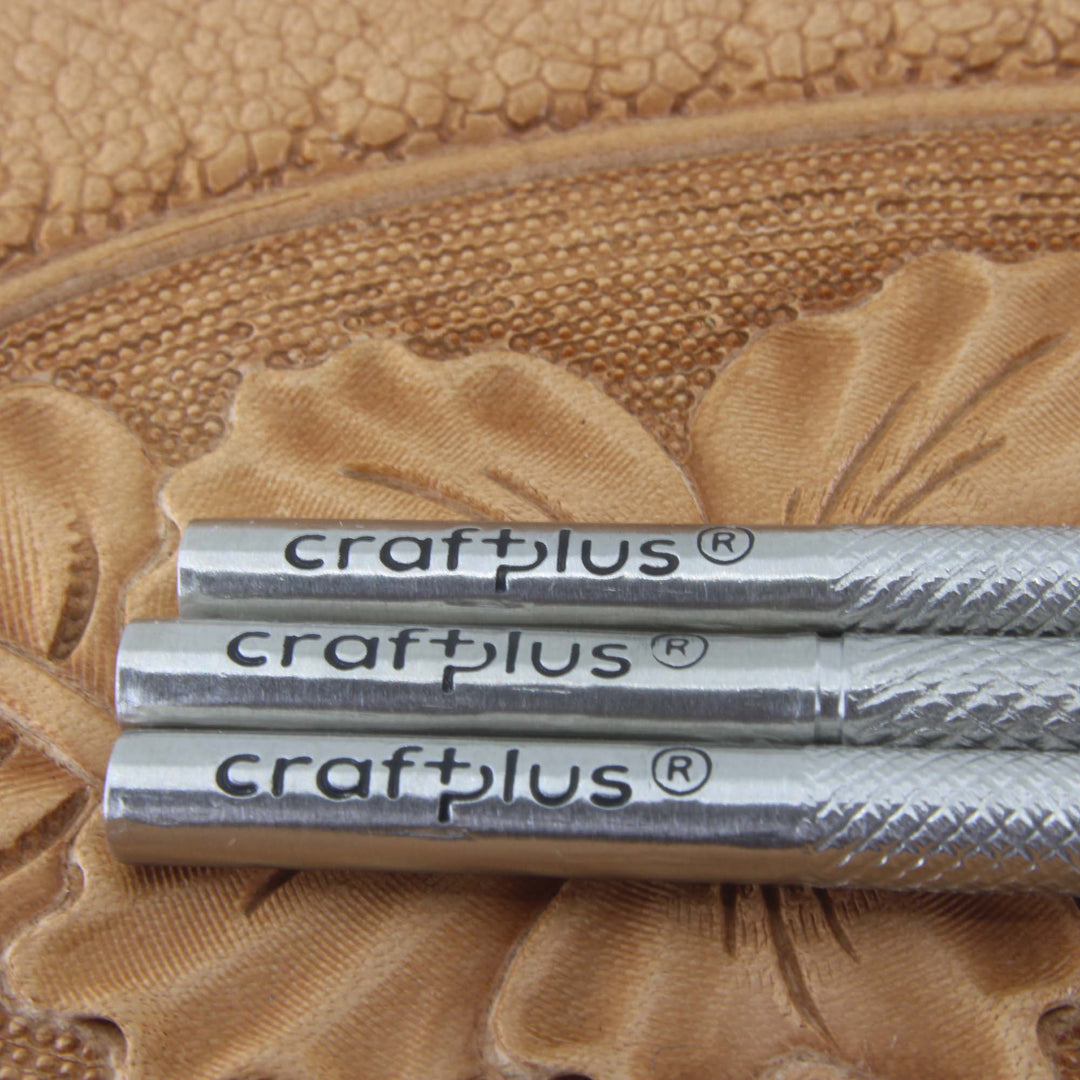 3-Piece Bar Grounder Stainless Steel Stamp Set - Pro Leather Carvers