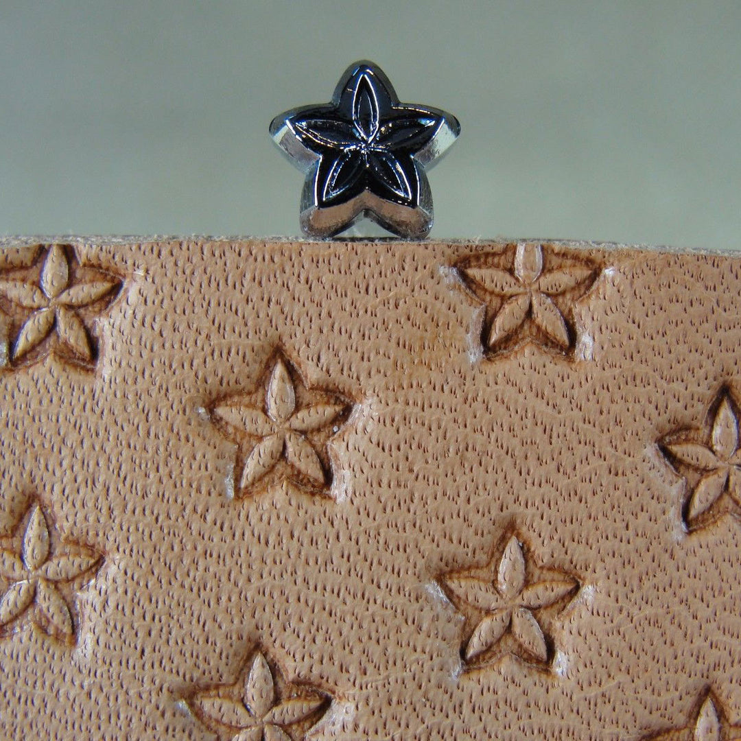 O125 Small Star Flower Stamp - Kyoshin Elle | Pro Leather Carvers