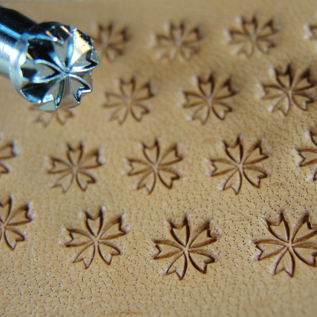 O14-2 Small Flower Leather Stamp - Craft Japan | Pro Leather Carvers