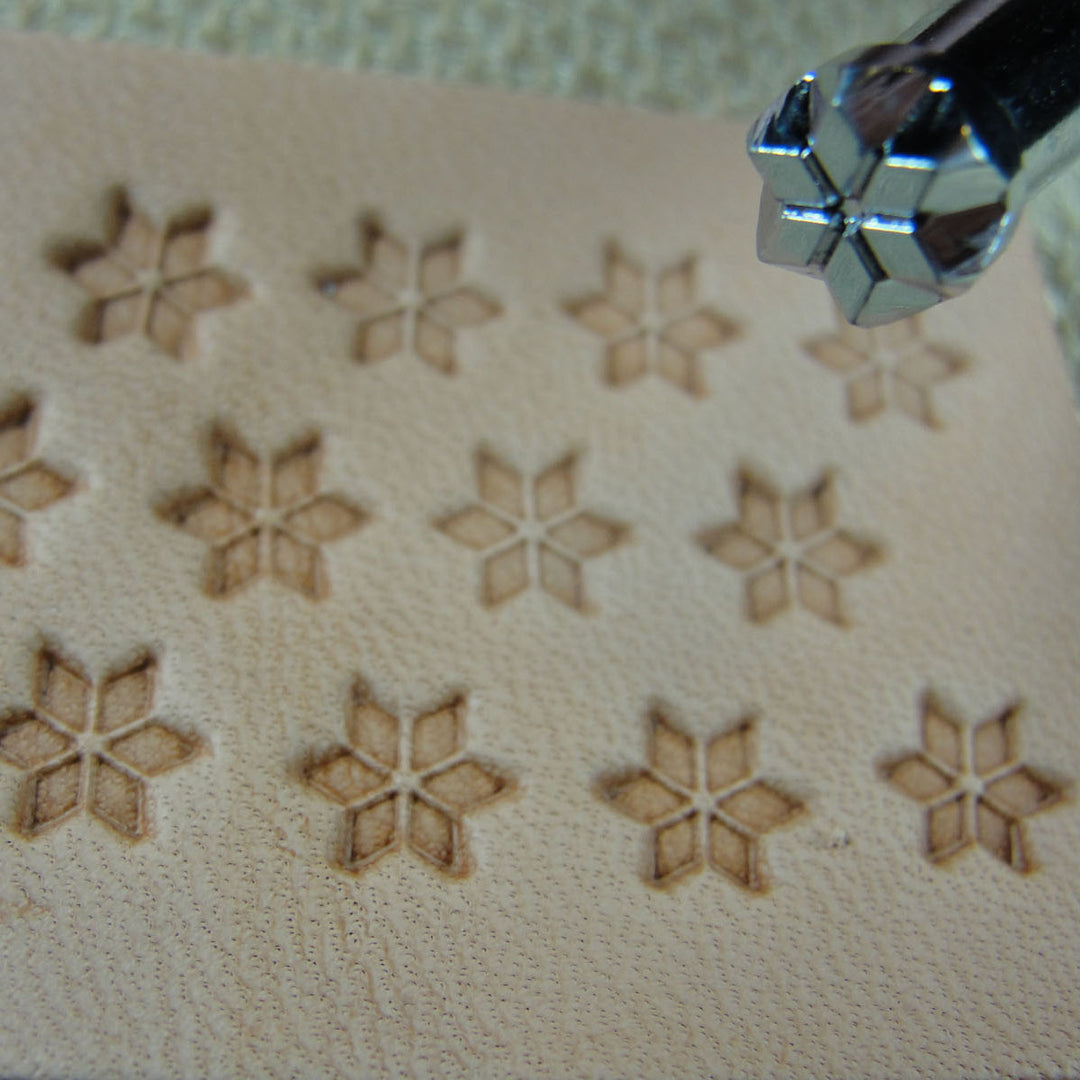 O15 Small 6-Point Star Geometric Leather Tool | Pro Leather Carvers