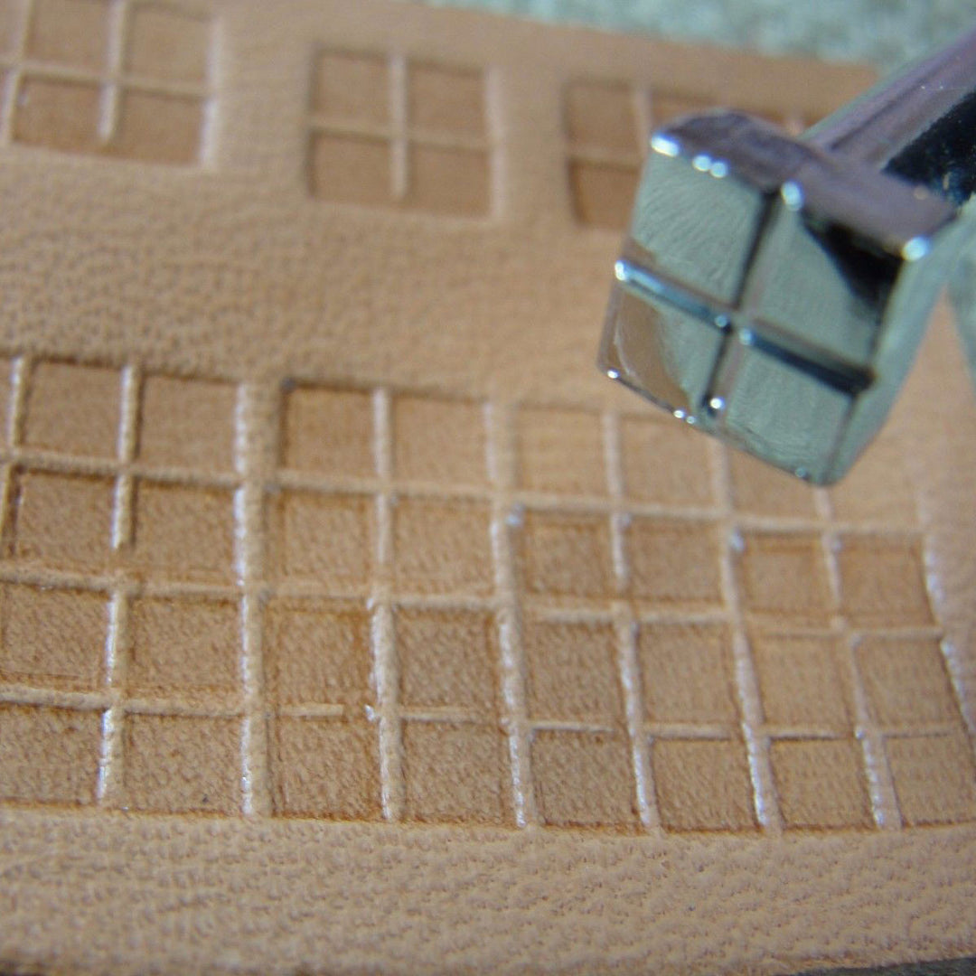 O19 Square Geo Leather Stamp - Kyoshin Elle | Pro Leather Carvers
