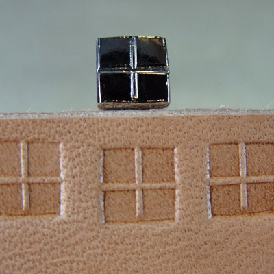 O19 Square Geo Leather Stamp - Kyoshin Elle | Pro Leather Carvers