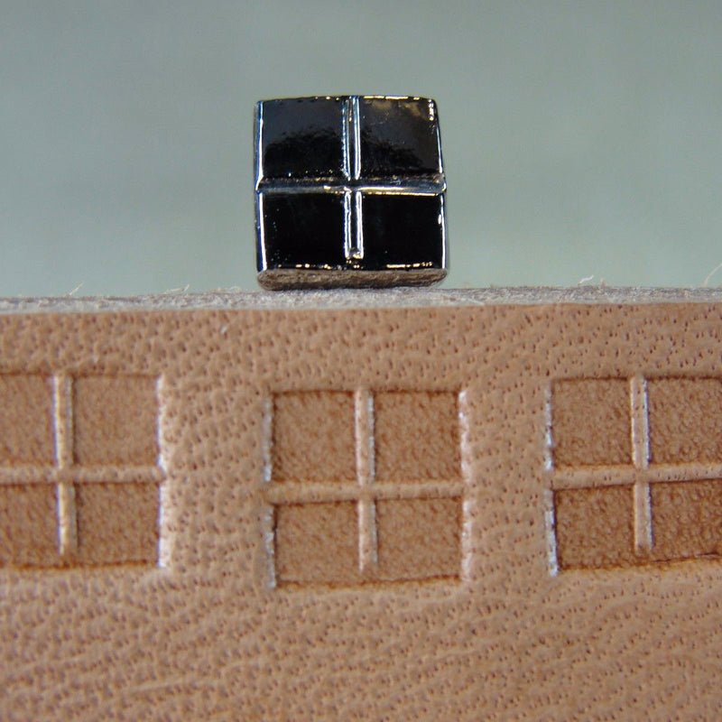 O19 Square Geo Leather Stamp - Kyoshin Elle | Pro Leather Carvers