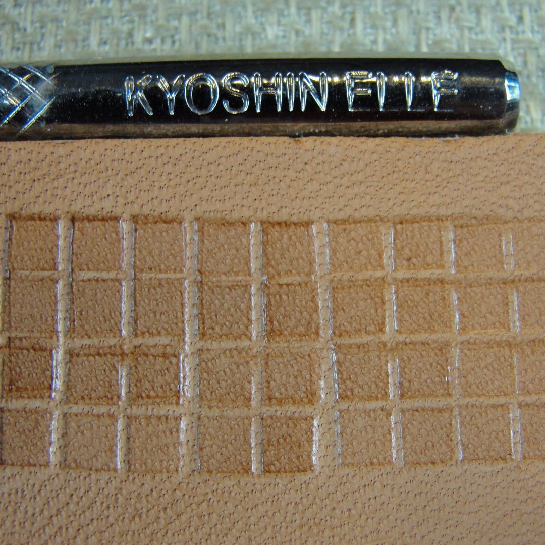 O19 Square Geo Leather Stamp - Kyoshin Elle | Pro Leather Carvers
