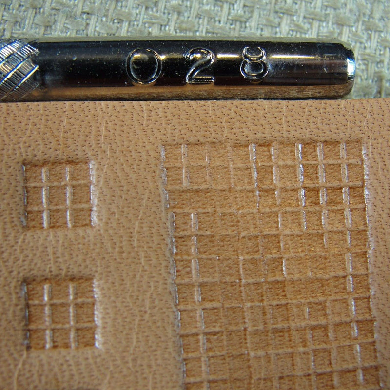 O28 Small Square Geo Leather Stamping Tool | Pro Leather Carvers