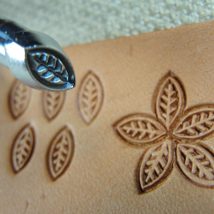 O35 Small Leaf/Petal Leather Stamp - Craft Japan | Pro Leather Carvers