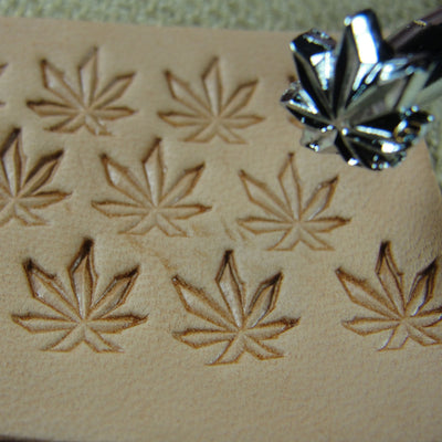 O67 Marijuana Leaf Leather Stamping Tool | Pro Leather Carvers