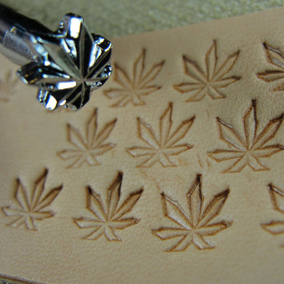 O67 Marijuana Leaf Leather Stamping Tool | Pro Leather Carvers