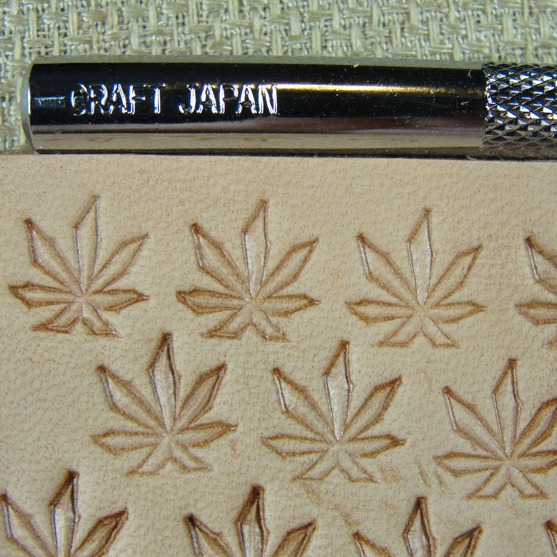 O67 Marijuana Leaf Leather Stamping Tool | Pro Leather Carvers