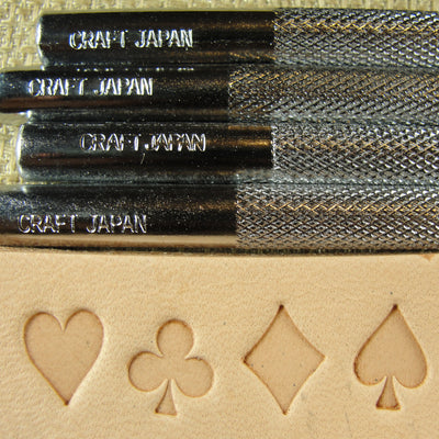 Playing Card Suits, Geometric Leather Stamp Set | Pro Leather Carvers