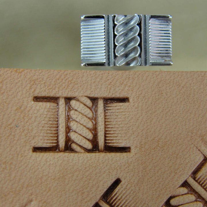 Rope Basket Weave Stamp - Stainless Steel | Pro Leather Carvers