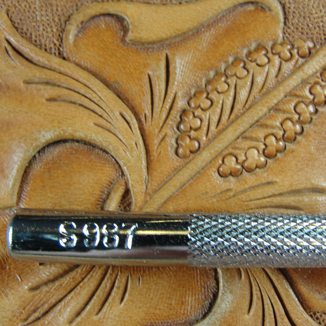 S987 Small Clover Leather Stamping Tool | Pro Leather Carvers
