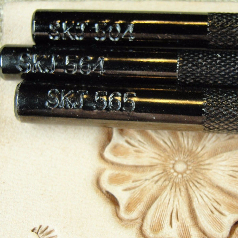 Sheridan Style Flower Center Leather Stamp Set | Pro Leather Carvers