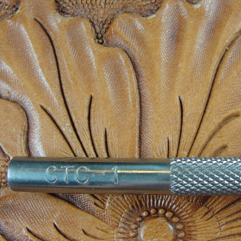 STC-1 Checkered Thumb Print Leather Stamp | Pro Leather Carvers