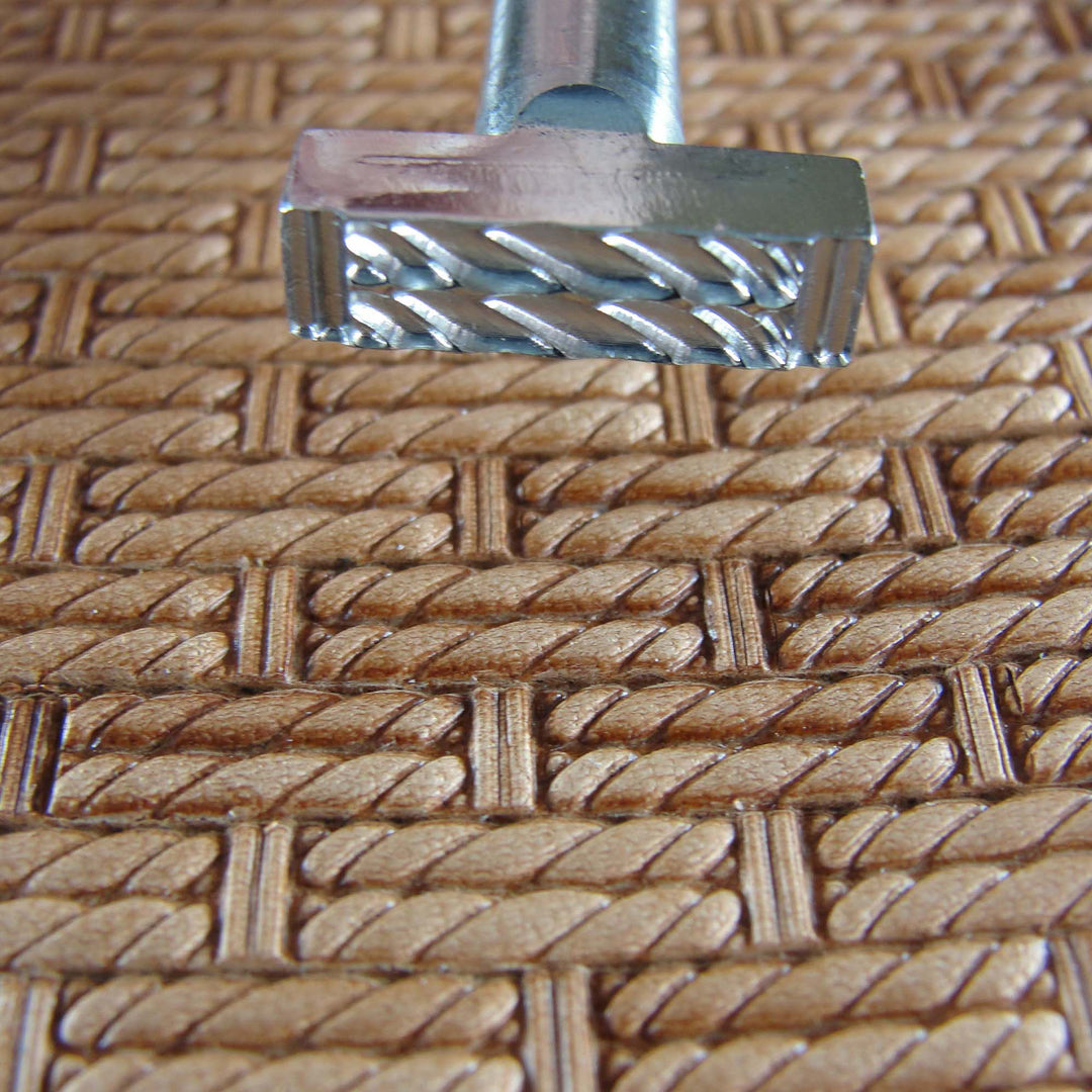 Rope Weave Geometric Stamp - Stainless Steel | Pro Leather Carvers