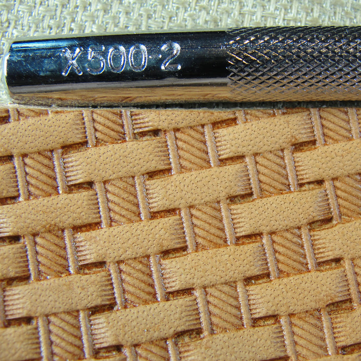 X500-2 Rope Basket Weave Leather Stamp - Japan | Pro Leather Carvers