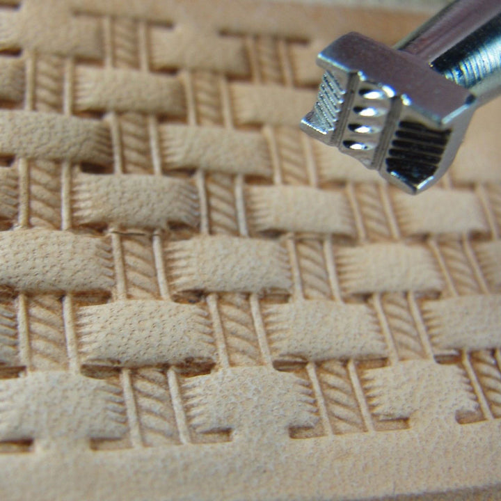 X502-2 Extra Small Rope Basket Weave Stamp | Pro Leather Carvers