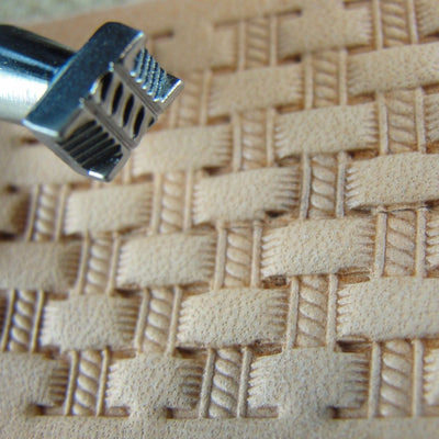 X502-2 Extra Small Rope Basket Weave Stamp | Pro Leather Carvers