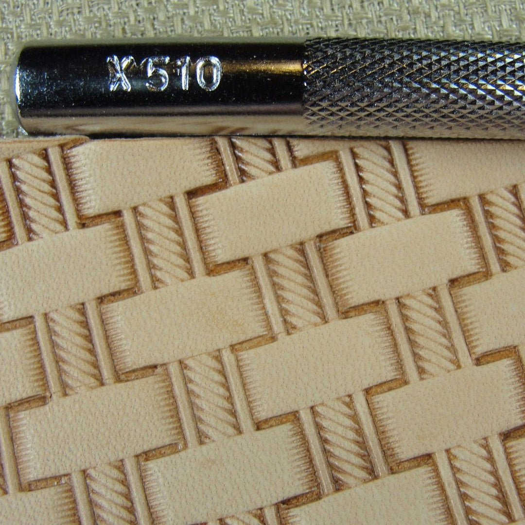 X510 Rope Basket Weave Leather Stamping Tool | Pro Leather Carvers