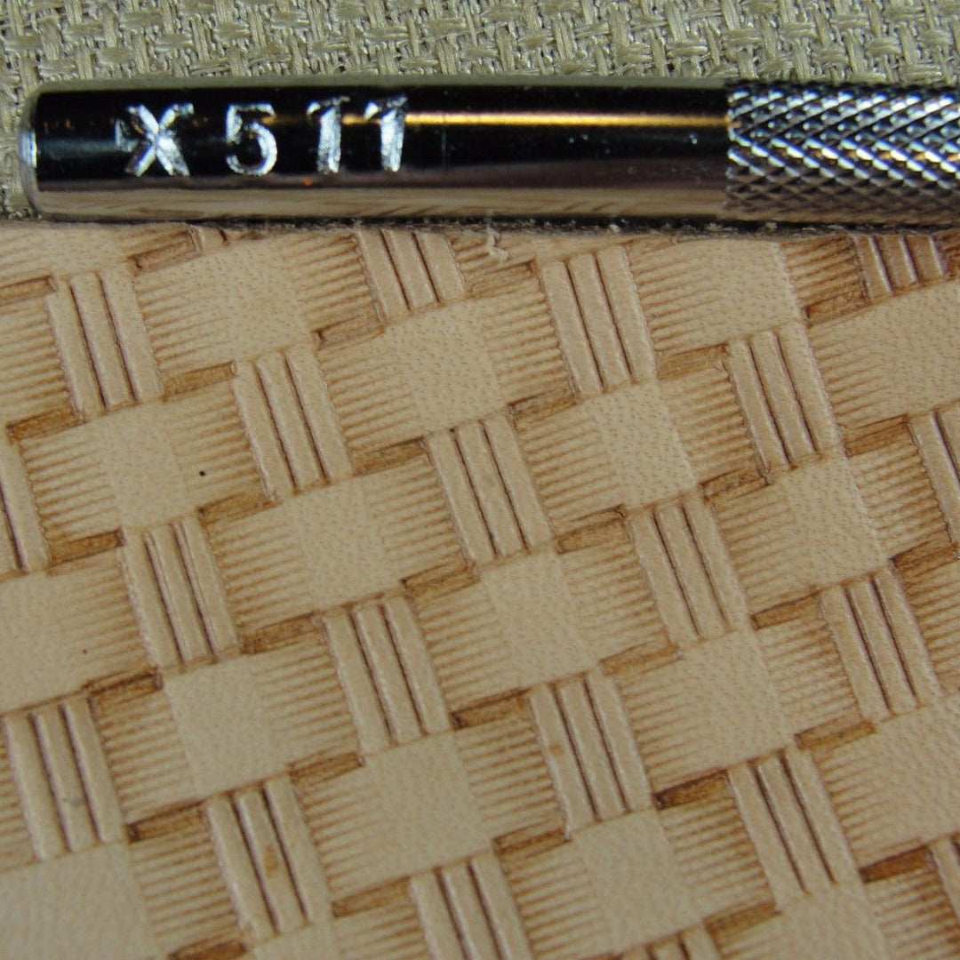 X511 Bar Basket Weave Leather Stamping Tool | Pro Leather Carvers