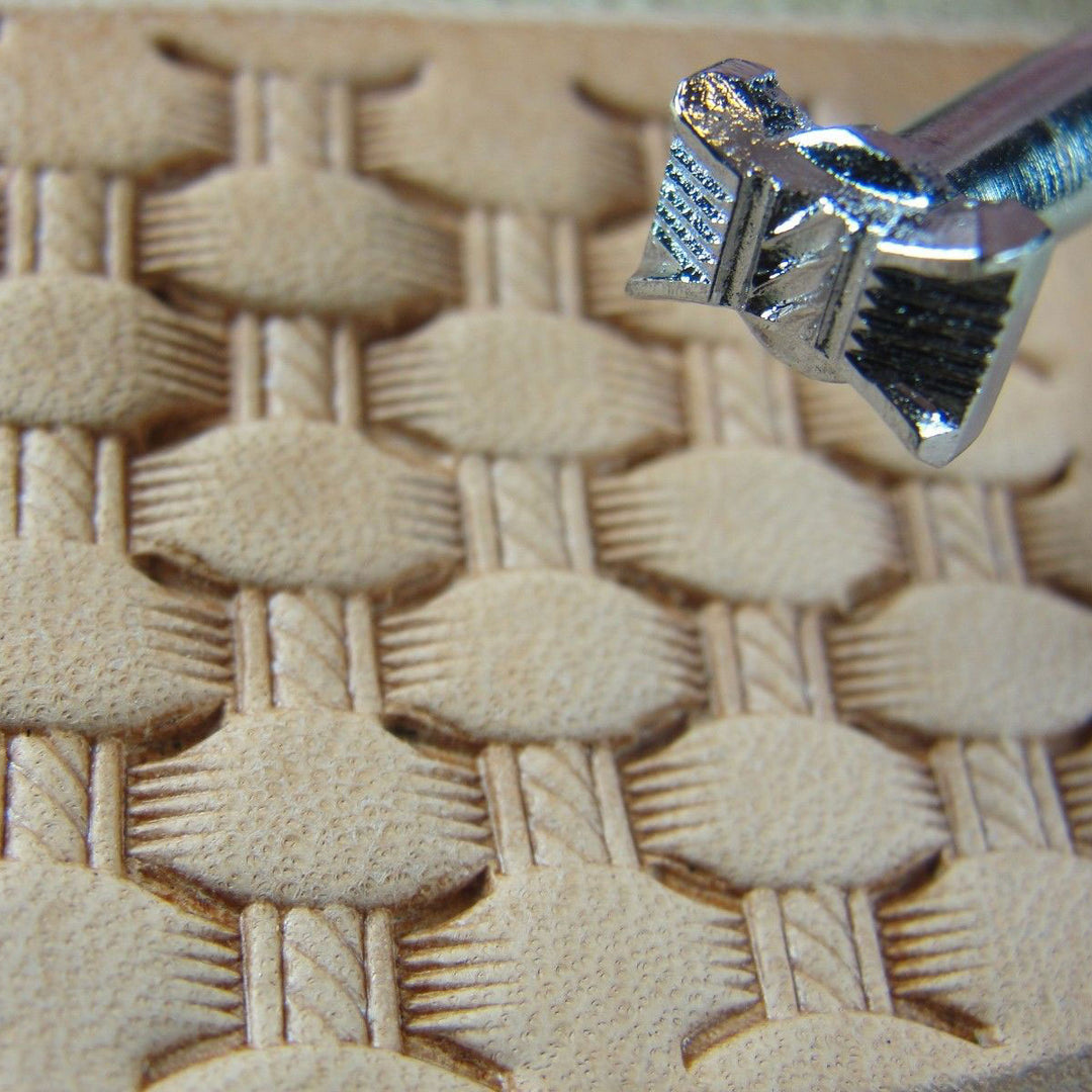 X512 Small Hourglass Rope Basket Weave Stamp | Pro Leather Carvers